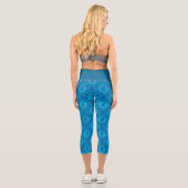 Chicken Circle Pattern Capri Leggings (Rückseite)