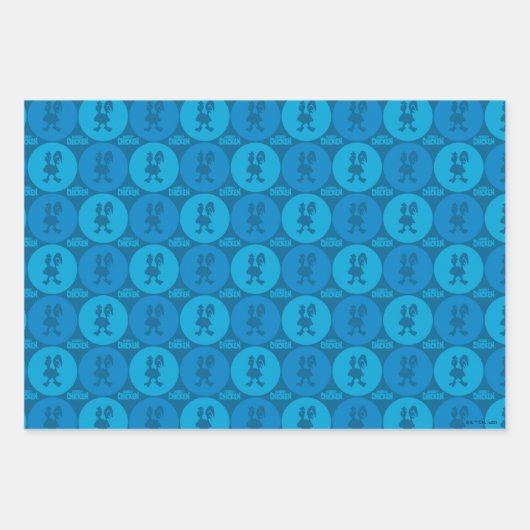 Chicken Circle Pattern Geschenkpapier Set (Vorderseite)