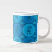 Chicken Circle Pattern Jumbo-Tasse (Rechts)