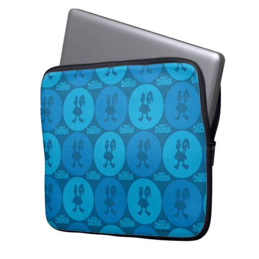 Chicken Circle Pattern Laptopschutzhülle (Vorderseite Links)