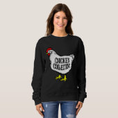 Chicken Collector Backyard Farm Clucking Hen Graph Sweatshirt (Vorne ganz)