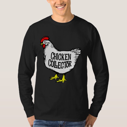 Chicken Collector Backyard Farm Clucking Hen Graph T-Shirt (Vorderseite)