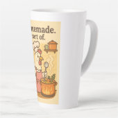 Chicken Cooking Soup - Funny Kitchen Hen Design Milchtasse (Rechte Ecke)