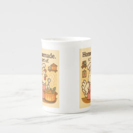 Chicken Cooking Soup - Funny Kitchen Hen Design Porzellantasse