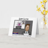 Chicken Coop Coup Faltkarte Karte (Gelbe Blume)