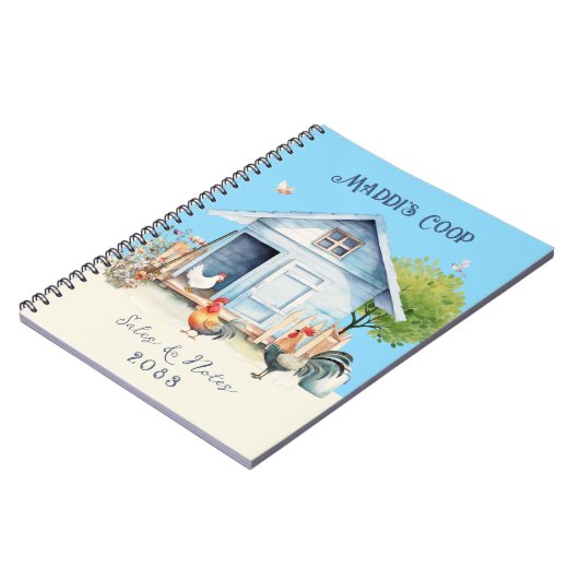 Chicken Coop Manager für kundenspezifische Noteboo Notizblock (Linke Seite)
