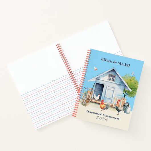 Chicken Coop Manager Kids Business Notizblock (Innenseite)