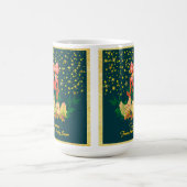 Chicken country Christmas Kaffeetasse (Mittel)
