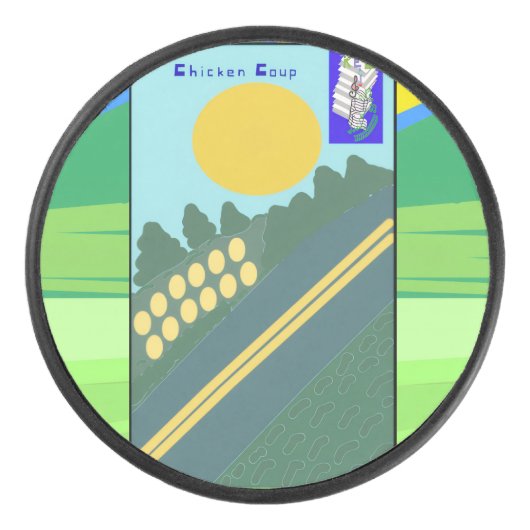 Chicken Coup Eishockey Puck (Vorderseite)