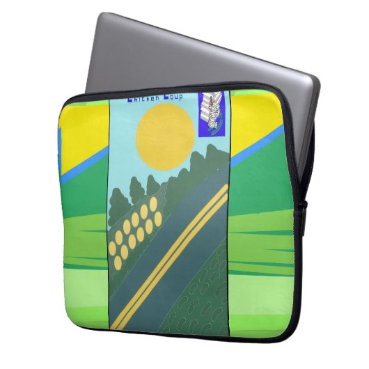 Chicken Coup Electronics Bag Laptopschutzhülle (Vorderseite Links)