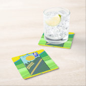 Chicken Coup  Rechteckiger Pappuntersetzer (Vor Ort)