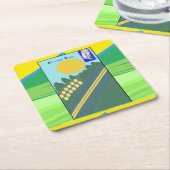 Chicken Coup  Rechteckiger Pappuntersetzer (angewinkelt)