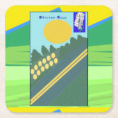 Chicken Coup Rechteckiger Pappuntersetzer (Vorderseite)