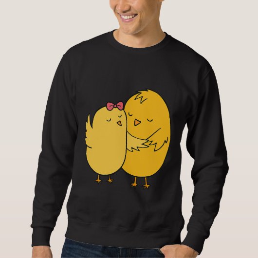 Chicken Couples Wedding Anniversary Sweatshirt (Vorderseite)