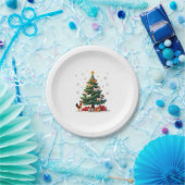 Chicken Cow Goat Horse Farm Animal Farmer Christma Pappteller (Party)