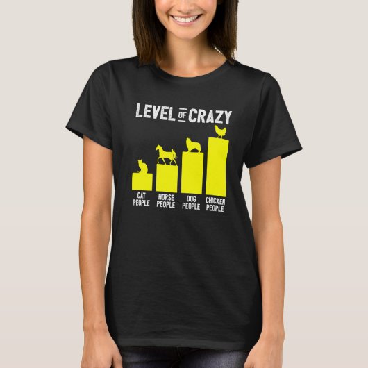 Chicken Crazy Chicken People T-Shirt (Vorderseite)