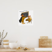 Chicken Crossing Road Philosophy 101 Funny Poster (Küche)