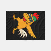 Chicken Dab Meme Animal Dance Funny For Men Women Fleecedecke (Vorderseite (Horizontal))