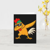 Chicken Dab Meme Animal Dance Funny For Men Women  Karte (Gelbe Blume)