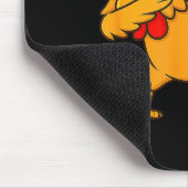 Chicken Dab Meme Animal Dance Funny For Men Women Mousepad (Ecke)