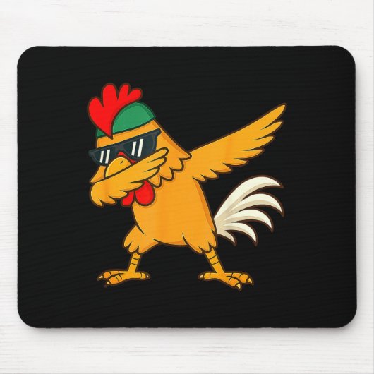 Chicken Dab Meme Animal Dance Funny For Men Women Mousepad (Vorne)
