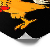 Chicken Dab Meme Animal Dance Funny For Men Women Poster (Ecke)