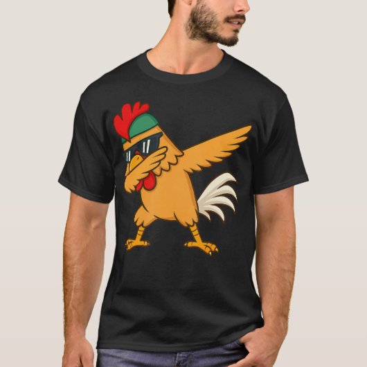 Chicken Dab Meme Animal Dance Funny Gifts For Men  T-Shirt (Vorderseite)
