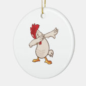 Chicken Dabbing Bauer Dab Tanz Keramik Ornament (Links)