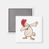 Chicken Dabbing Bauer Dab Tanz Magnet (Vorderseite/Rückseite)