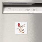 Chicken Dabbing Bauer Dab Tanz Magnet (In Situ (Geschirrspüler))