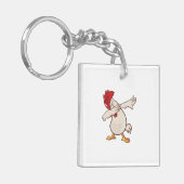 Chicken Dabbing Bauer Dab Tanz Schlüsselanhänger (Vorderseite links)