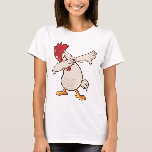 Chicken Dabbing Bauer Dab Tanz T-Shirt (Vorderseite)