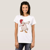 Chicken Dabbing Bauer Dab Tanz T-Shirt (Vorne ganz)
