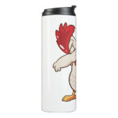 Chicken Dabbing Bauer Dab Tanz Thermosbecher (Nach links gedreht)