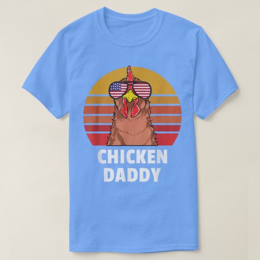 Chicken Daddy Bauer Hühnchen Lover T-Shirt (Design vorne)