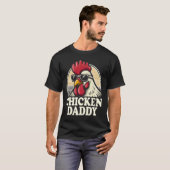 Chicken Daddy Funny Bauer Rooster Vintag T-Shirt (Vorne ganz)