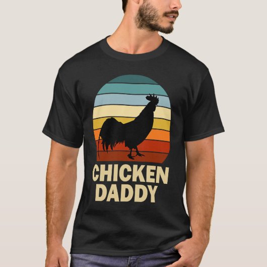 Chicken Daddy Vintage Chicken Daddy Farmer T-Shirt (Vorderseite)