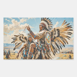 CHICKEN DANCE 2 RECHTECKIGER AUFKLEBER