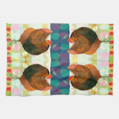 Chicken Dance Kitchen Teetuch Geschirrtuch (Horizontal)