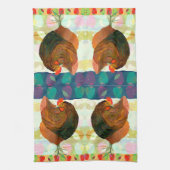 Chicken Dance Kitchen Teetuch Geschirrtuch (Vertikal)