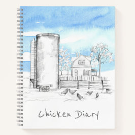 Chicken Diary Bauernhof Frische Eier Business Notizblock