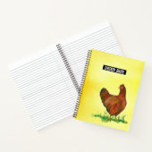 Chicken Diary Rhode Island Red Hen Business Notizblock (Innenseite)