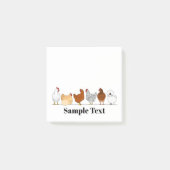 chicken doodle post it post-it klebezettel (Vorderseite)