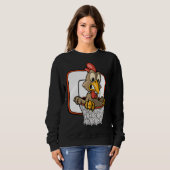Chicken Dunking Basketball Sweatshirt (Vorne ganz)