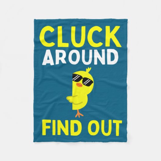 Chicken Easter Chick 1 Fleecedecke (Vorderseite)