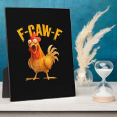 Chicken F-Caw-F Classic Cool Unique Fotoplatte (Seite)