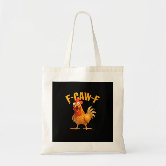 Chicken F-Caw-F Classic Cool Unique Tragetasche (Vorne)