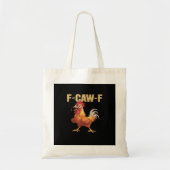 Chicken F-Caw-F Classic Funny Retro Tragetasche (Vorne)