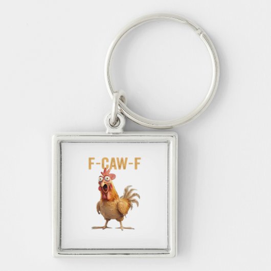 Chicken F-Caw-F Classic Schlüsselanhänger (Vorne)