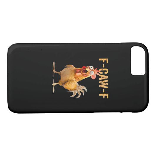 Chicken F-Caw-F Funny Trendy Case-Mate iPhone Hülle (Rückseite (Horizontal))